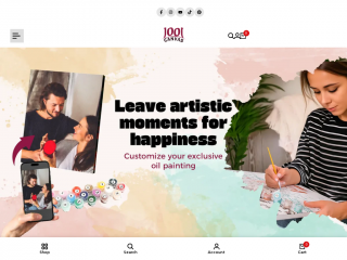 1001canvas.com screenshot