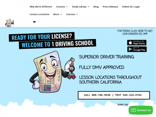 1drivingschool.com screenshot