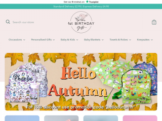 1stbirthdaygifts.com screenshot