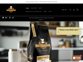 42dayscoffee.com screenshot
