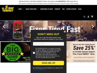 5hourenergy.com screenshot