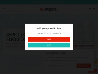 88vape.com screenshot