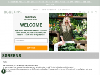 8greens.com screenshot