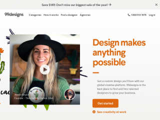 99designs.com screenshot