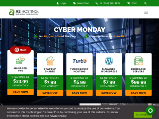 a2hosting.com screenshot
