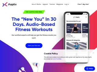 aaptiv.com screenshot