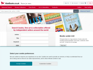abebooks.co.uk screenshot