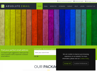 absolute-email.net screenshot