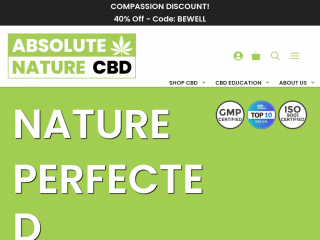 absolutenaturecbd.com screenshot