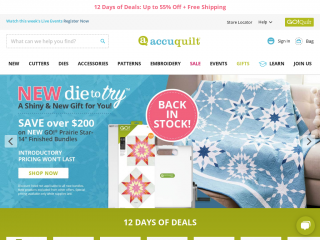 accuquilt.com screenshot