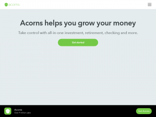 acorns.com screenshot