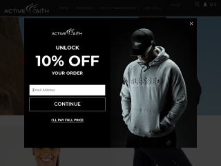 activefaithsports.com screenshot