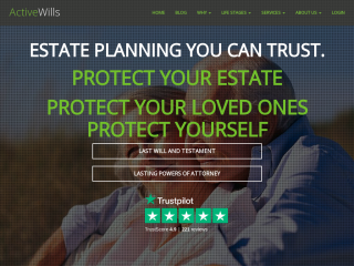 activewills.com screenshot