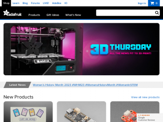 adafruit.com screenshot