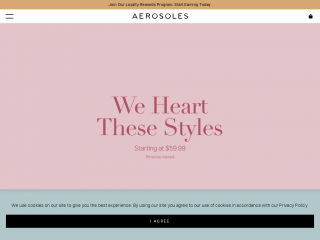 aerosoles.com screenshot