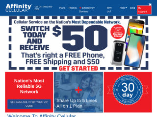 affinitycellular.com screenshot