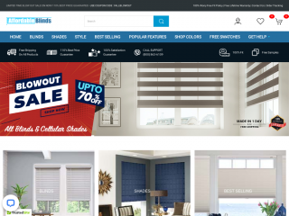 affordableblinds.com screenshot