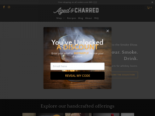 agedandcharred.com screenshot