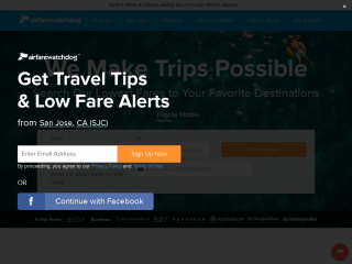 airfarewatchdog.com screenshot