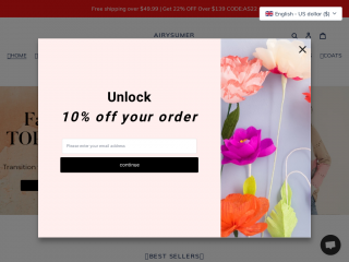 airysumer.com screenshot