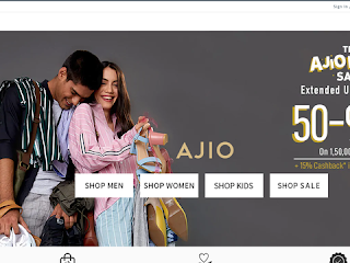 ajio.com screenshot