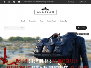 alaskanleathercompany.com screenshot