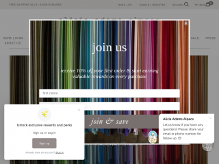 aliciaadamsalpaca.com screenshot