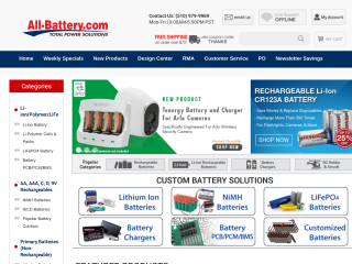 all-battery.com screenshot
