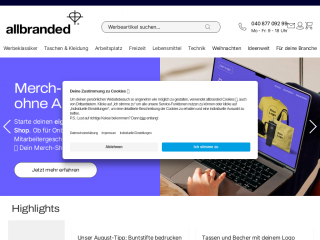 allbranded.de screenshot