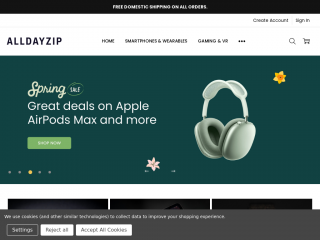 alldayzip.com screenshot