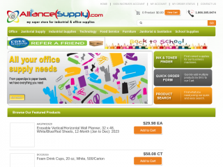 alliancesupply.com screenshot