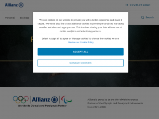 allianz.co.uk screenshot