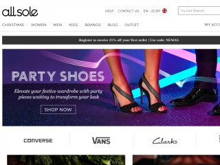 allsole.com screenshot