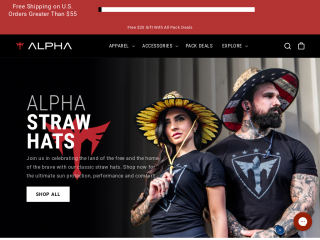 alphadefensegear.com screenshot