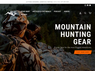 altitudeoutdoors.com screenshot
