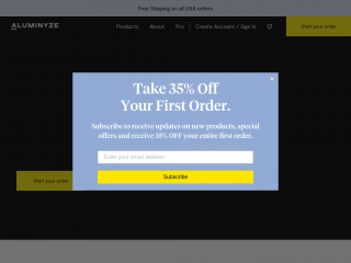 aluminyze.com screenshot