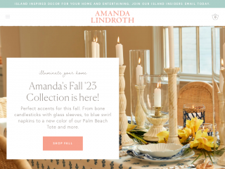 amandalindroth.com screenshot