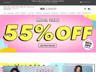 amiclubwear.com screenshot