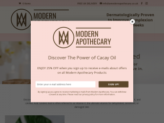 amodernapothecary.co.uk screenshot