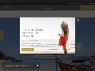 anantara.com screenshot