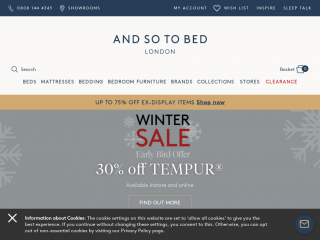 andsotobed.co.uk screenshot