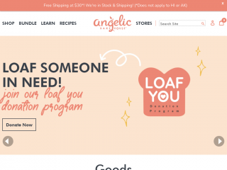 angelicbakehouse.com screenshot