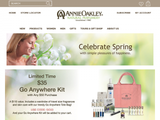 annieoakley.com screenshot