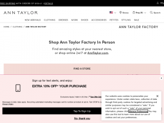 anntaylorfactory.com screenshot