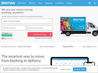 anyvan.com screenshot