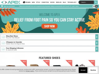 apexfoot.com screenshot