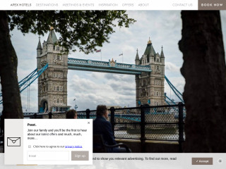 apexhotels.co.uk screenshot