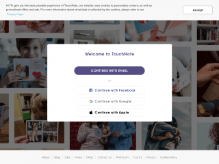 app.touchnote.com screenshot
