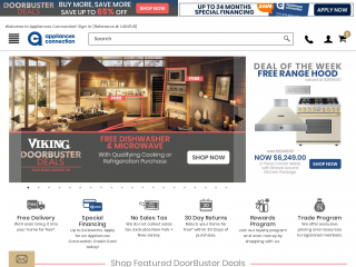 appliancesconnection.com screenshot
