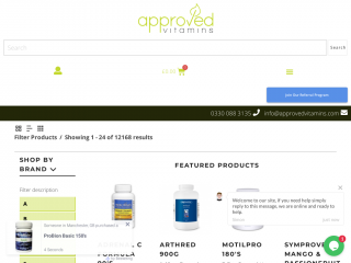 approvedvitamins.com screenshot